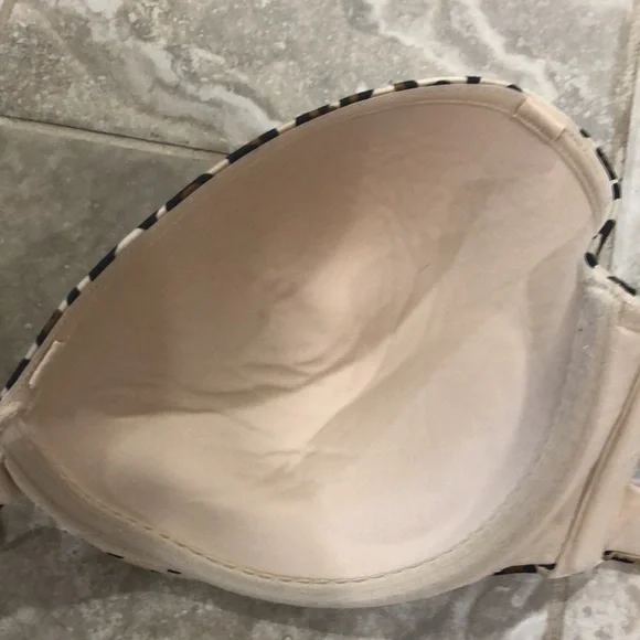 Cacique Cheetah Strapless Bra with Wire Size 44DD - Picture 12 of 13